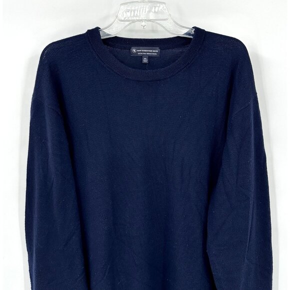 HART SCHAFFNER MARX crew neck sweater navy blue XXL - Picture 3 of 9